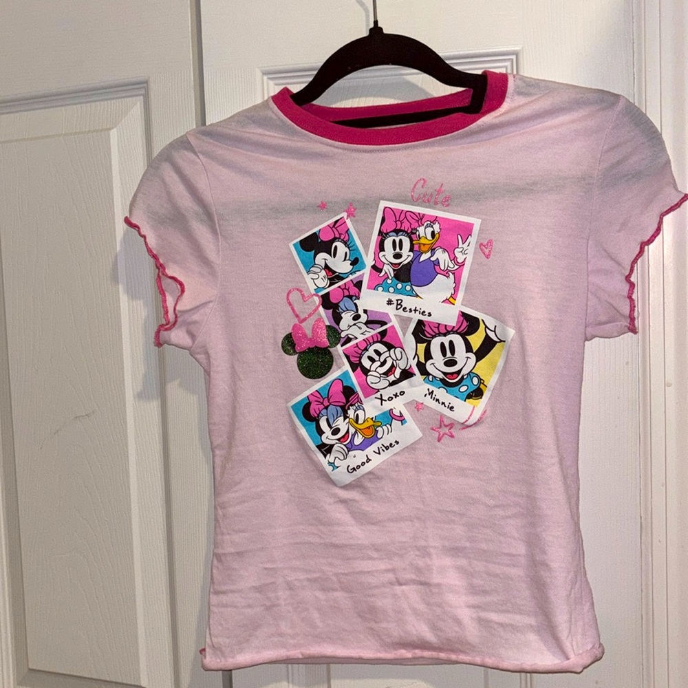 Disney Pink Minnie Mouse Short Sleeve Tee